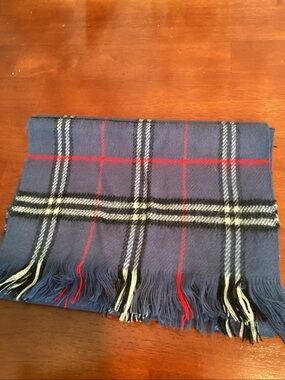 Royal Scots Blue Tartan 100% Cashmere Scarf